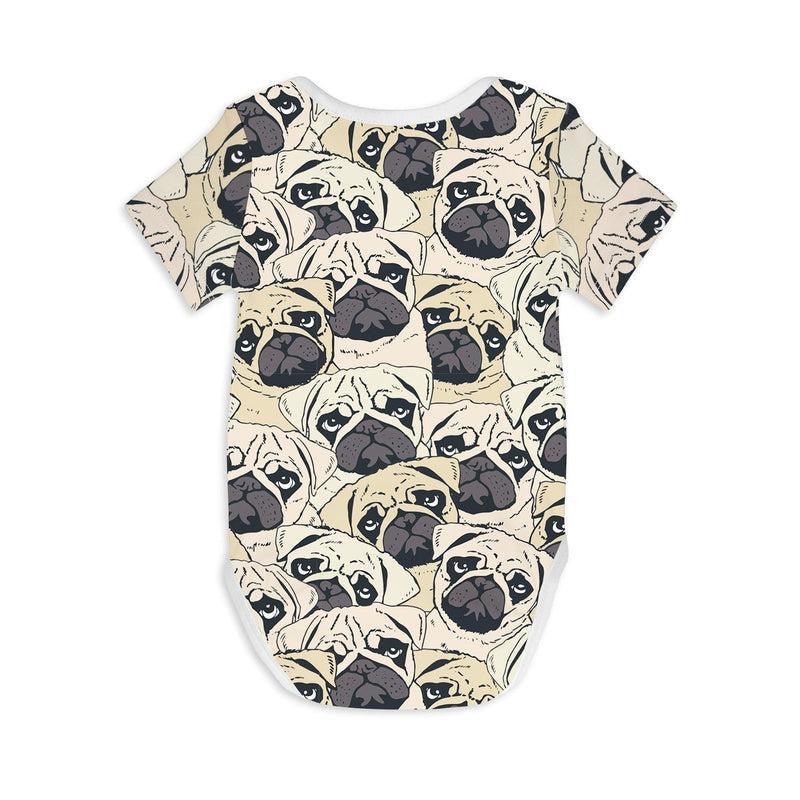 Short Sleeve Baby Bodysuit PUG OFF-bodysuits-sleep-no-more
