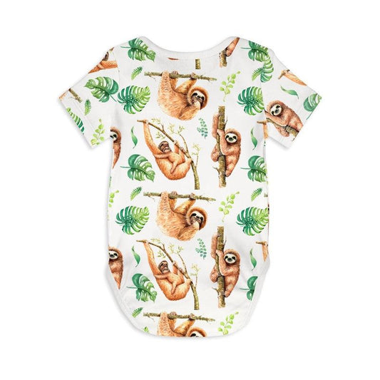 Short Sleeve Baby Bodysuit THE BAGS UNDER MY EYES-bodysuits-sleep-no-more