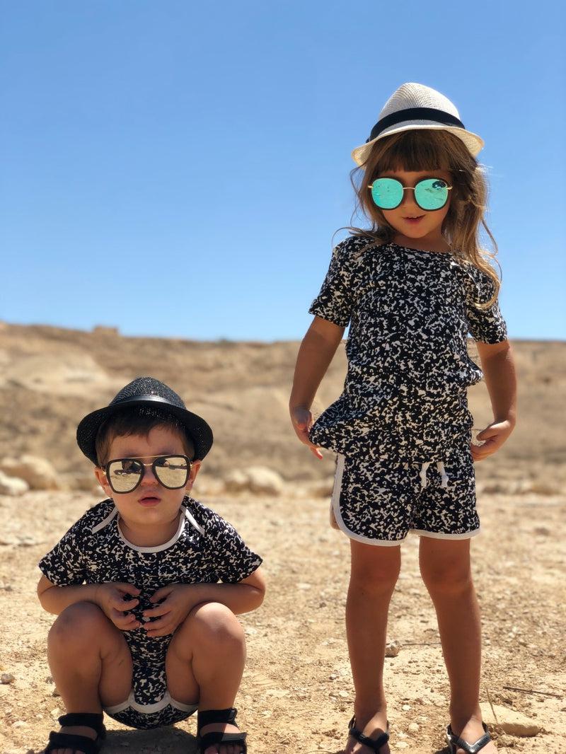 Short Sleeve Baby Bodysuit TOO COOL FOR SCHOOL-Baby Bodysuits-sleep-no-more