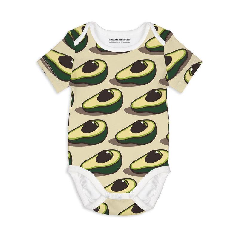 Short Sleeve Baby Bodysuit YOU'RE THE AVOCADO TO MY TOAST-baby bodysuit-sleep-no-more