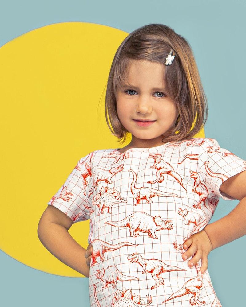 Short Sleeve Dress DINOMITE-kids dresses-sleep-no-more