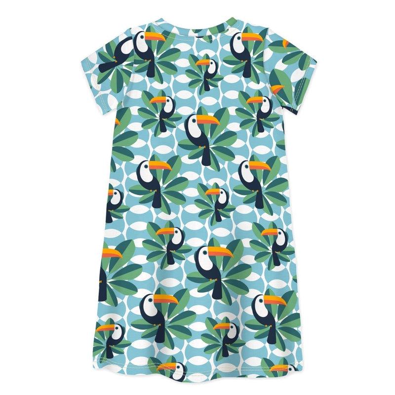 Short Sleeve Dress IF YOU CAN, TOUCAN TOO-kids dresses-sleep-no-more