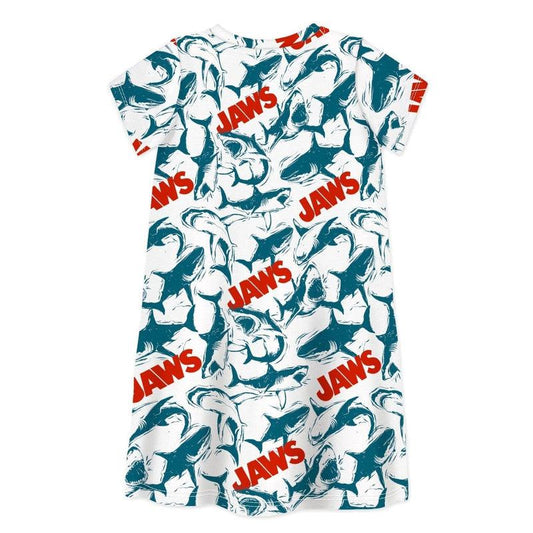 Short Sleeve Dress JAWS 02-kids dresses-sleep-no-more