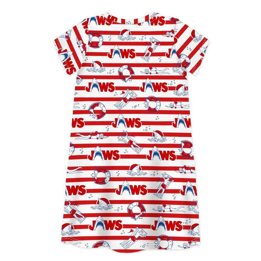 Short Sleeve Dress JAWS 04-kids dresses-sleep-no-more