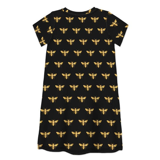 Short Sleeve Dress OH BEEHAVE!-kids dresses-sleep-no-more
