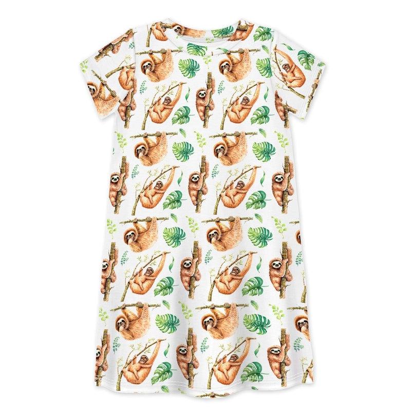 Short Sleeve Dress THE BAGS UNDER MY EYES-kids dresses-sleep-no-more