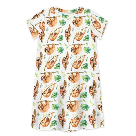 Short Sleeve Dress THE BAGS UNDER MY EYES-kids dresses-sleep-no-more