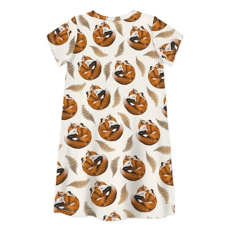 Short Sleeve Dress THE EYES ARE BLIND, ONE MUST LOOK WITH THE HEART-kids dresses-sleep-no-more