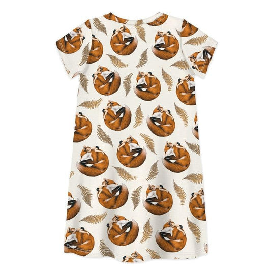 Short Sleeve Dress THE EYES ARE BLIND, ONE MUST LOOK WITH THE HEART-kids dresses-sleep-no-more