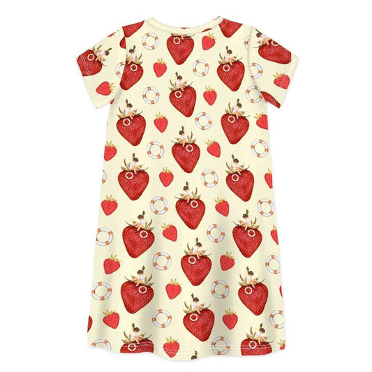 Short Sleeve Dress WE'RE ALL MADE HERE-kids dresses-sleep-no-more