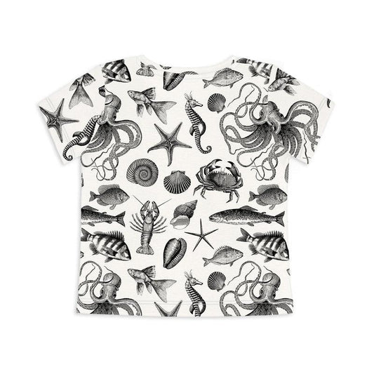 Short Sleeve T-shirt LOTS OF FISH IN THE SEA-Kids T-Shirts-sleep-no-more