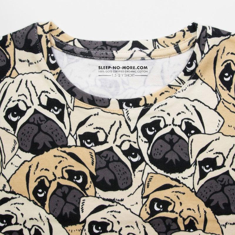 Short Sleeve T-shirt PUG OFF-Kids T-Shirts-sleep-no-more