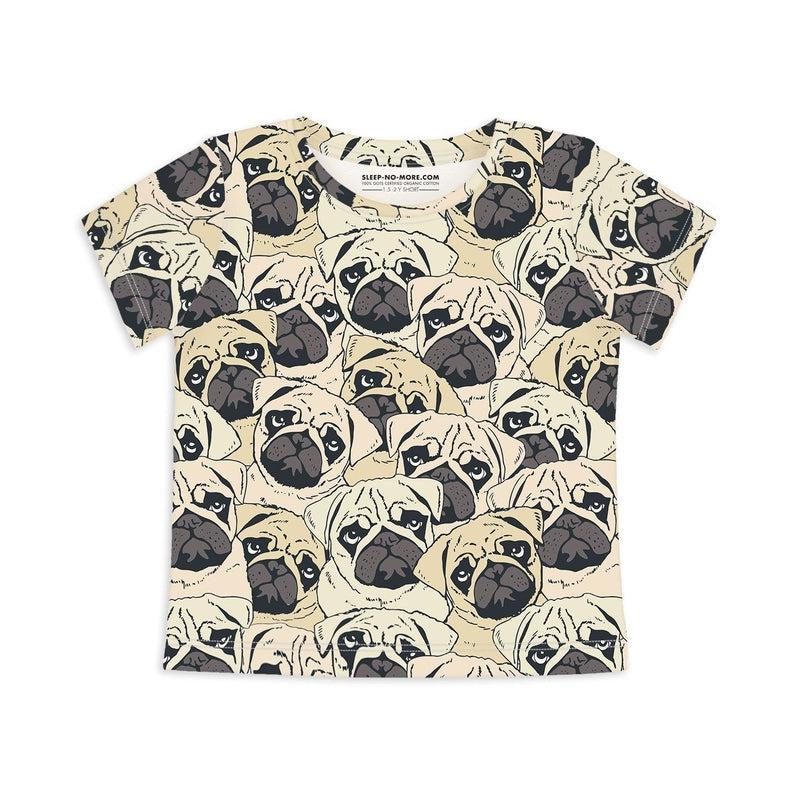 Short Sleeve T-shirt PUG OFF-Kids T-Shirts-sleep-no-more