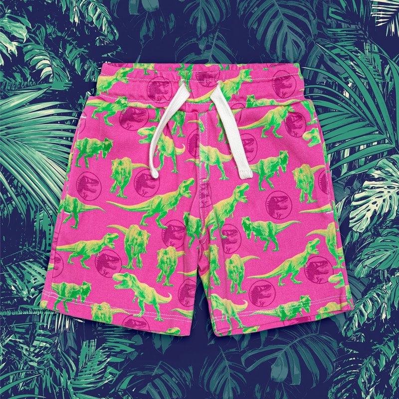 Track Shorts FASTER THAN A T.REX-Kids Shorts-sleep-no-more