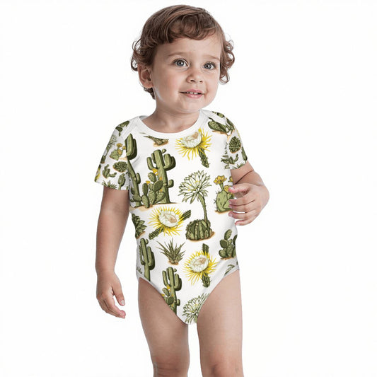 Baby Cotton Short Sleeve Onesie - Stay Sharp