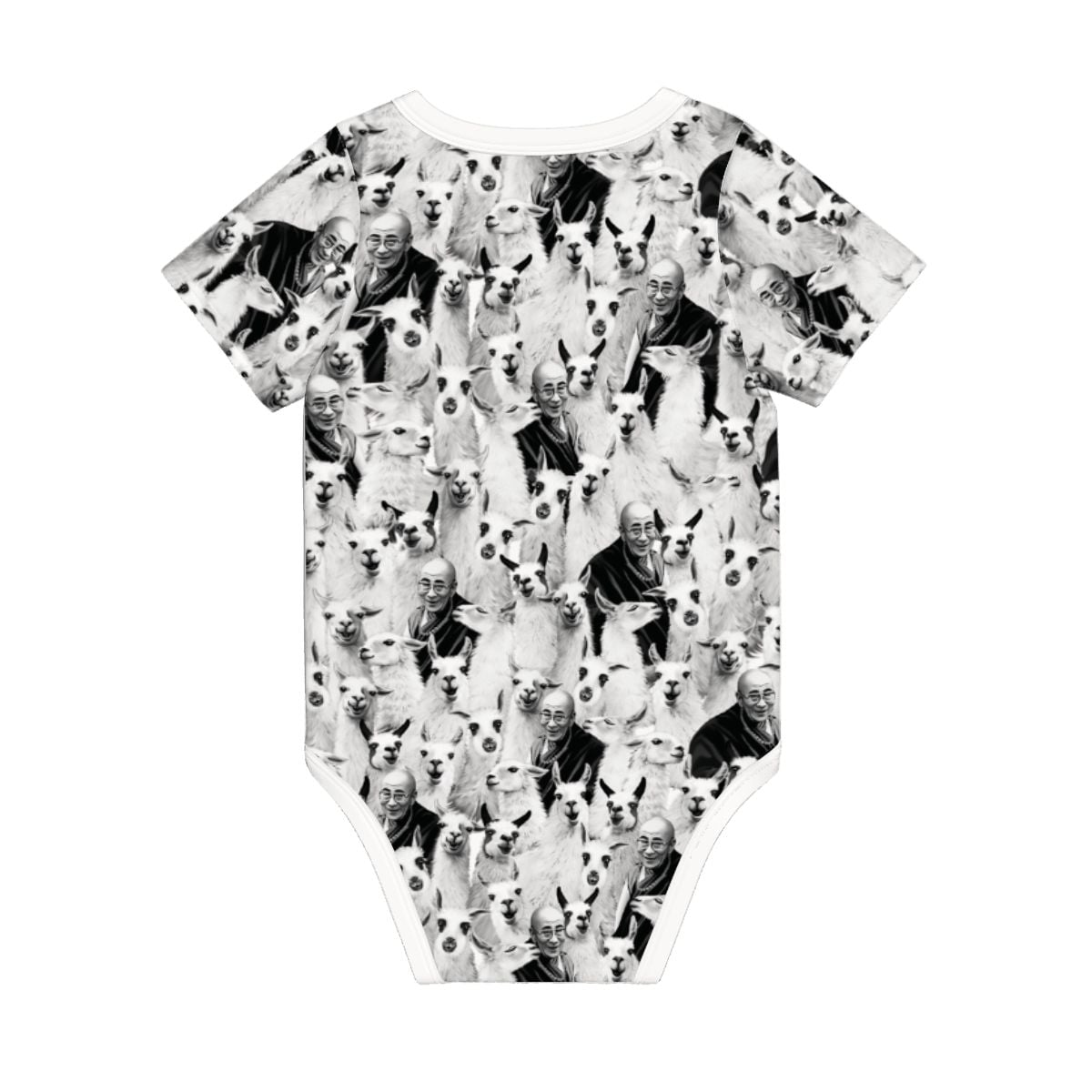 Baby Cotton Short Sleeve Onesie - DALAI LAMA