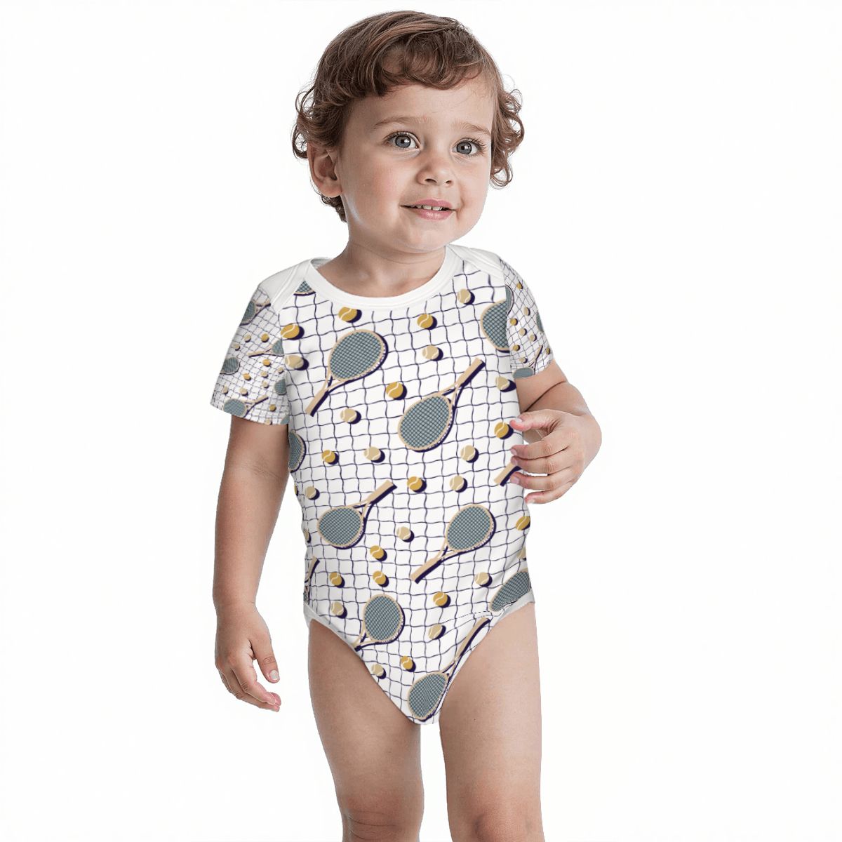 Baby Cotton Short Sleeve Onesie - No. 37