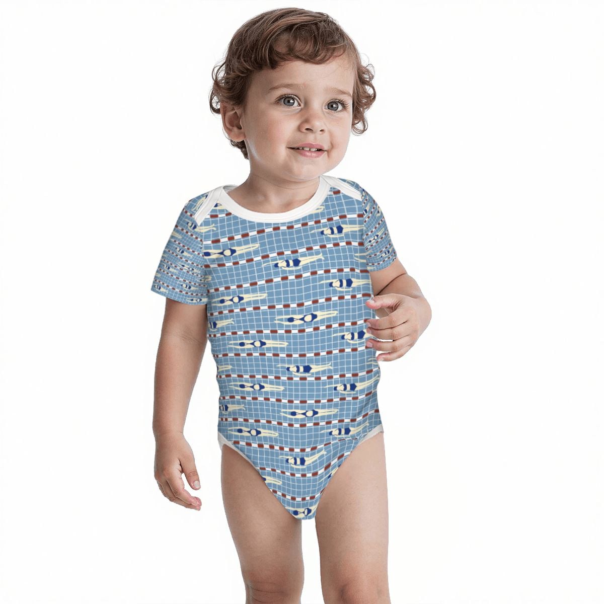 Baby Cotton Short Sleeve Onesie - No. 09