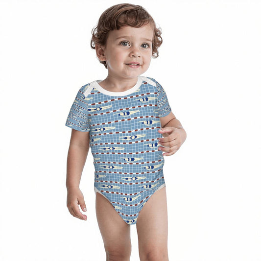 Baby Cotton Short Sleeve Onesie - Sharing is Caring