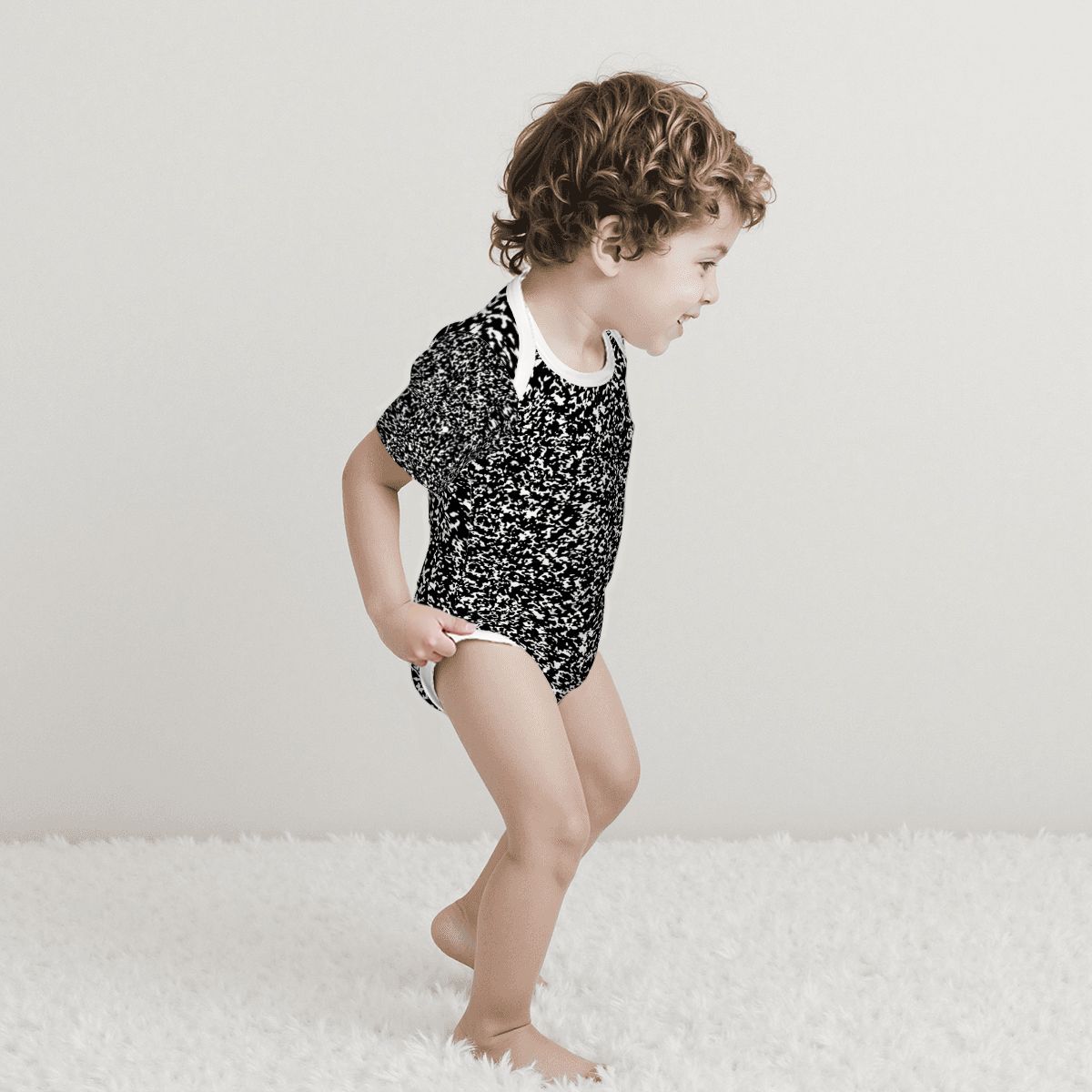 Baby Cotton Short Sleeve Onesie - Too Cool For School