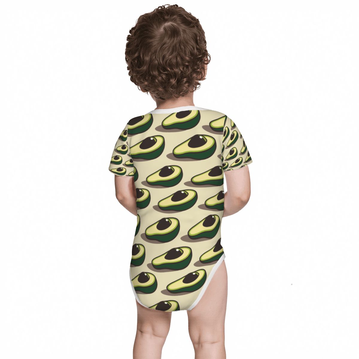 Baby Cotton Short Sleeve Onesie - AVOCADO