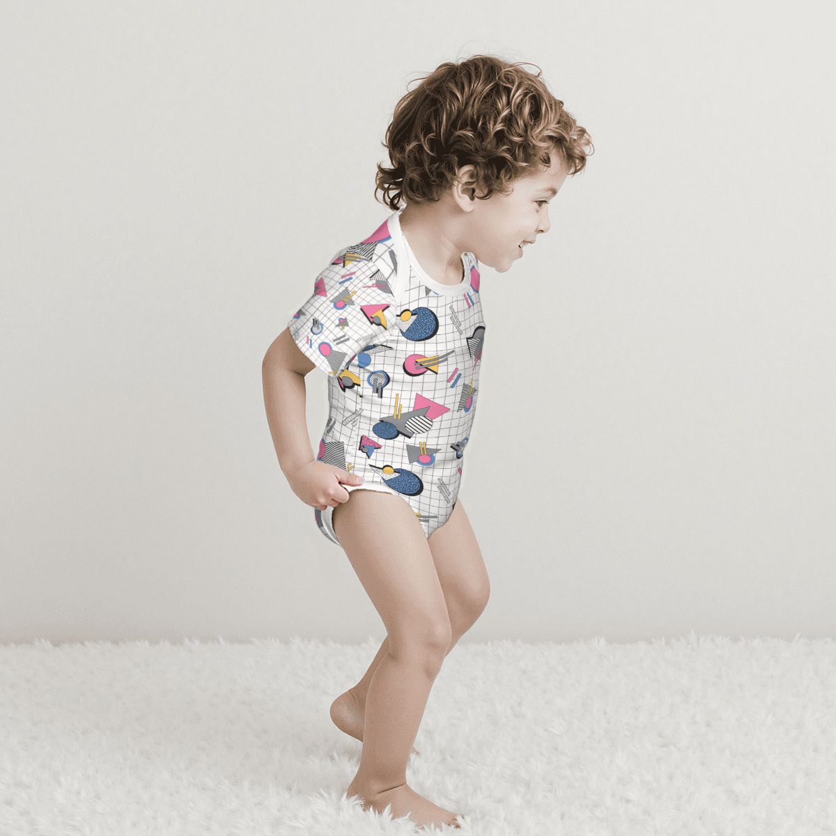 Baby Cotton Short Sleeve Onesies - Fake It Till You Make It