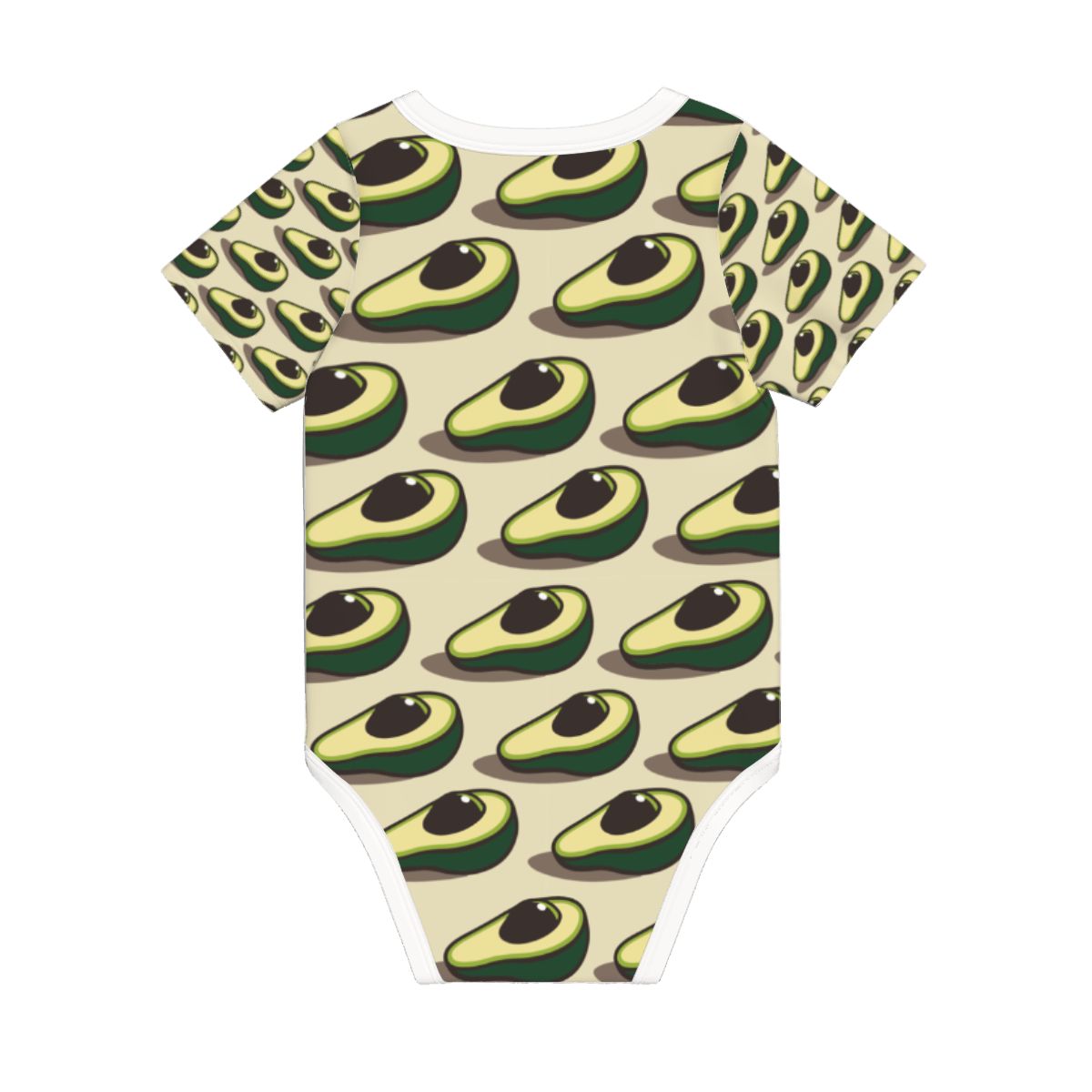 Baby Cotton Short Sleeve Onesie - AVOCADO