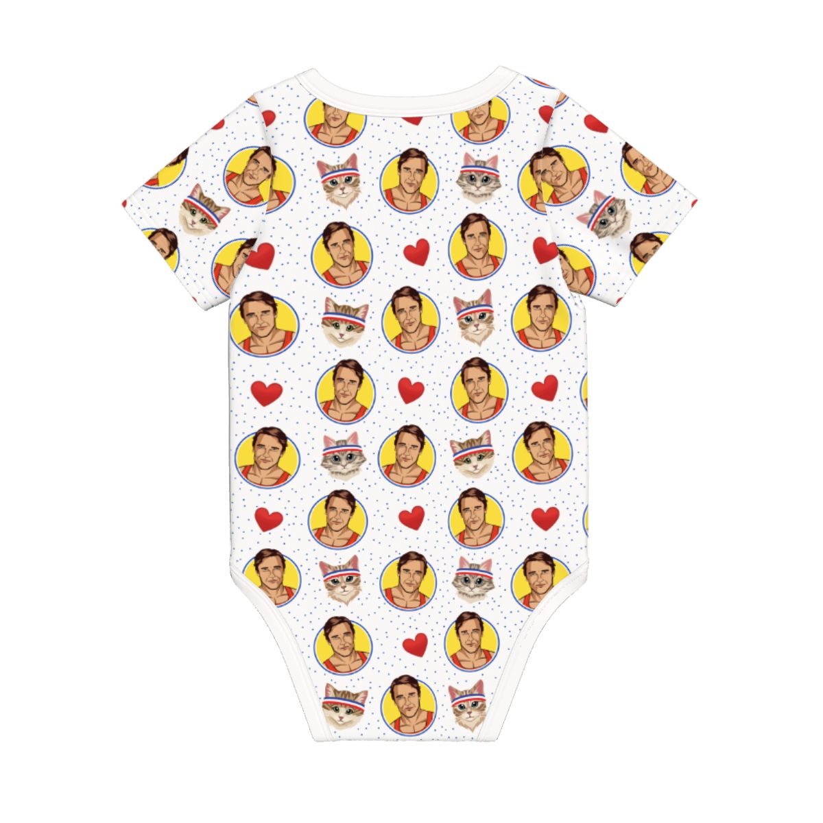 Baby Cotton Short Sleeve Onesie - ARNOLD