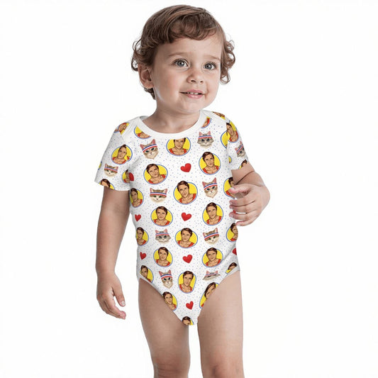 Baby Cotton Short Sleeve Onesies - I'll Be Back