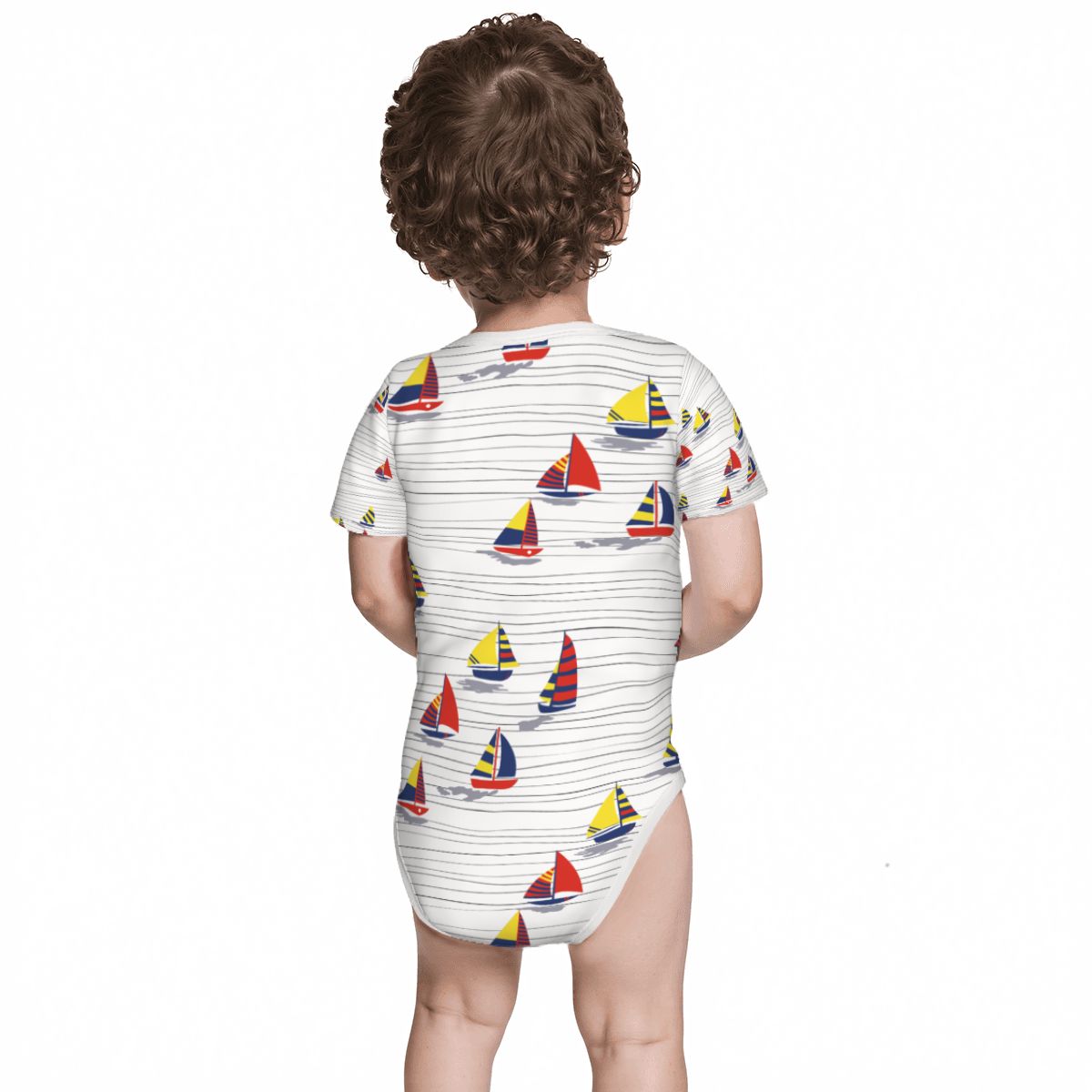 Baby Cotton Short Sleeve Onesies - Sail Away With Me Honey