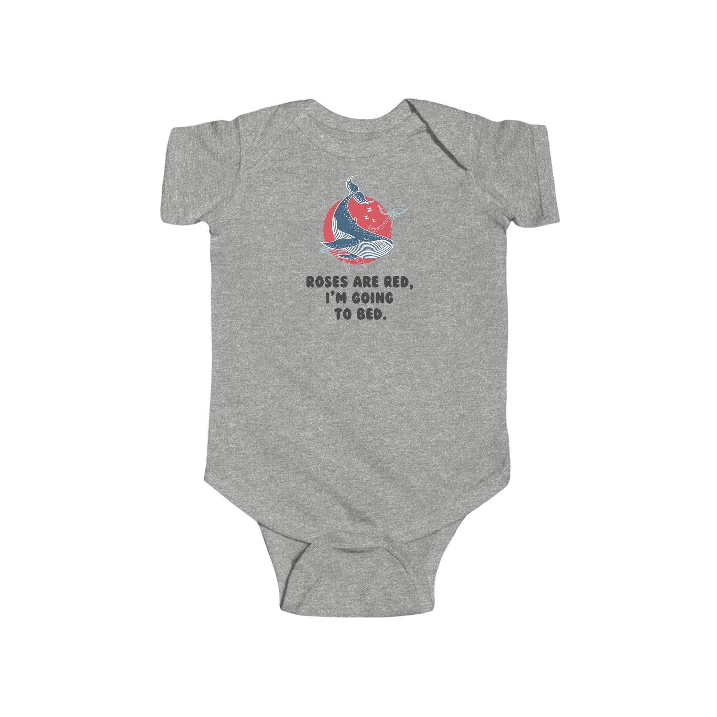 Roses Are Red, I'm Going To Bed Baby Bodysuit | Funny Sleepy Baby Onesie | Infant Bodysuit | Rabbit Skins 4424