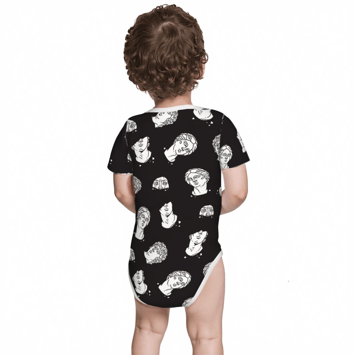 Baby Cotton Short Sleeve Onesie - STATUE