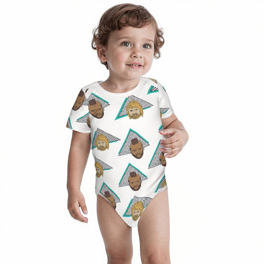 Baby Cotton Short Sleeve Onesie - DUDE