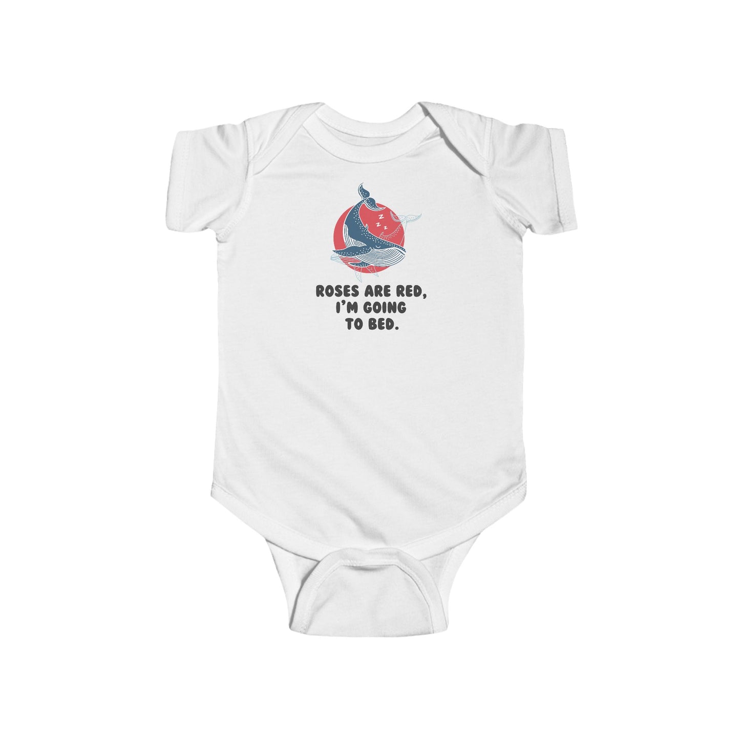 Roses Are Red, I'm Going To Bed Baby Bodysuit | Funny Sleepy Baby Onesie | Infant Bodysuit | Rabbit Skins 4424