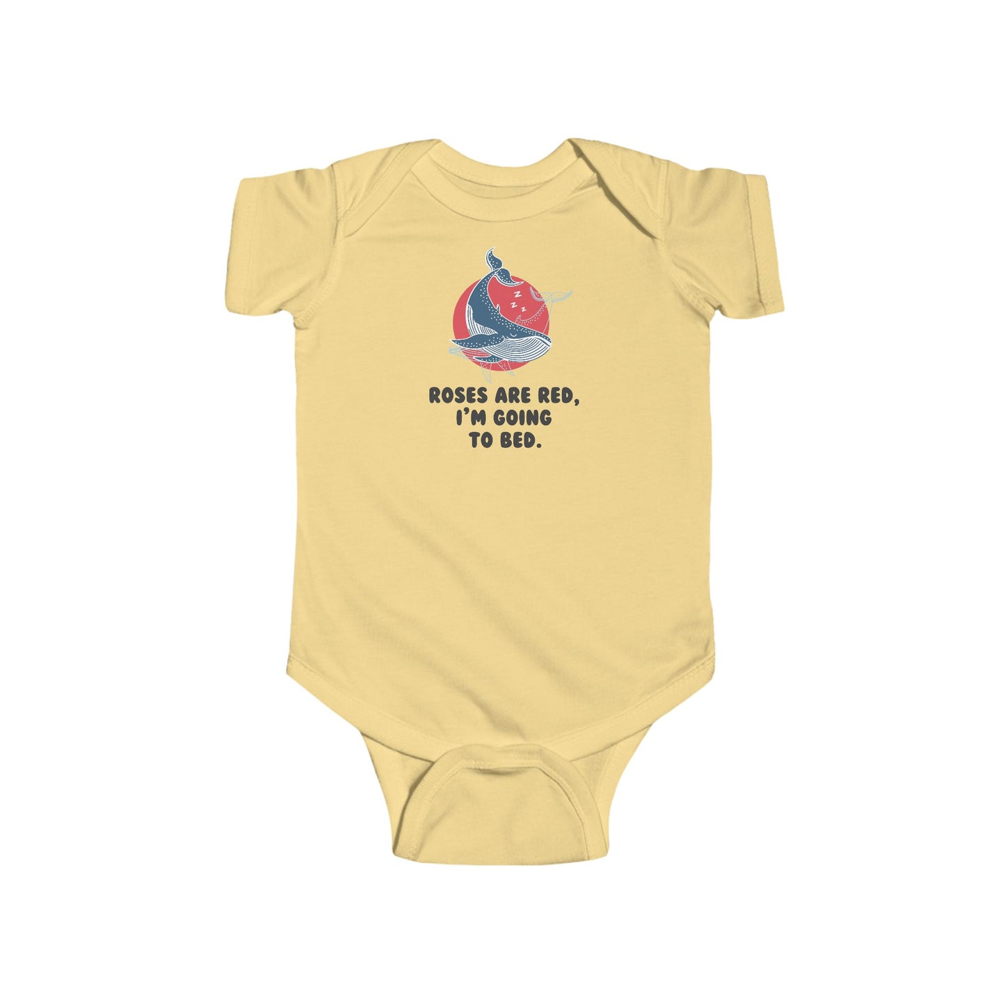 Roses Are Red, I'm Going To Bed Baby Bodysuit | Funny Sleepy Baby Onesie | Infant Bodysuit | Rabbit Skins 4424