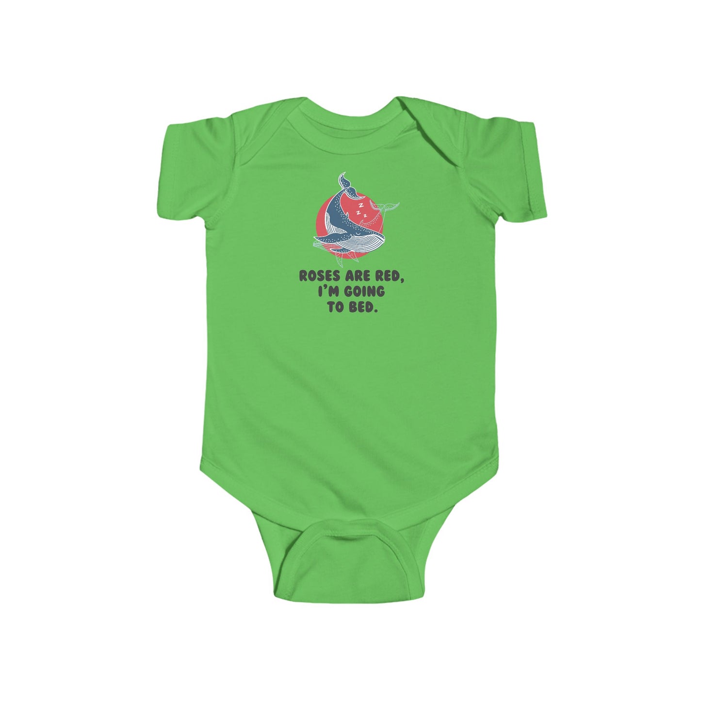 Roses Are Red, I'm Going To Bed Baby Bodysuit | Funny Sleepy Baby Onesie | Infant Bodysuit | Rabbit Skins 4424