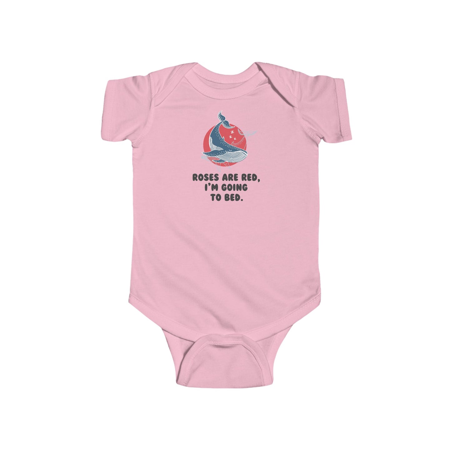 Roses Are Red, I'm Going To Bed Baby Bodysuit | Funny Sleepy Baby Onesie | Infant Bodysuit | Rabbit Skins 4424