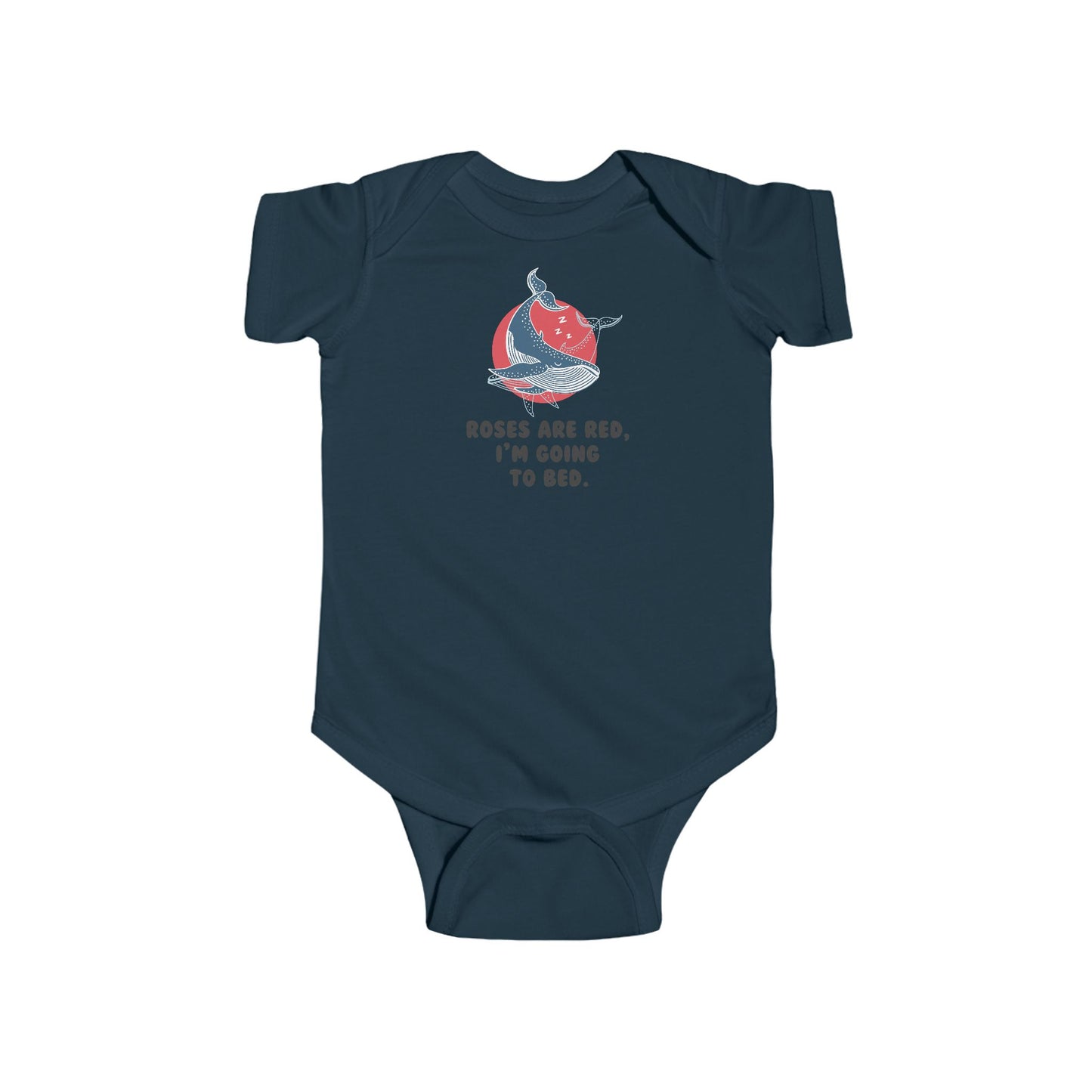 Roses Are Red, I'm Going To Bed Baby Bodysuit | Funny Sleepy Baby Onesie | Infant Bodysuit | Rabbit Skins 4424