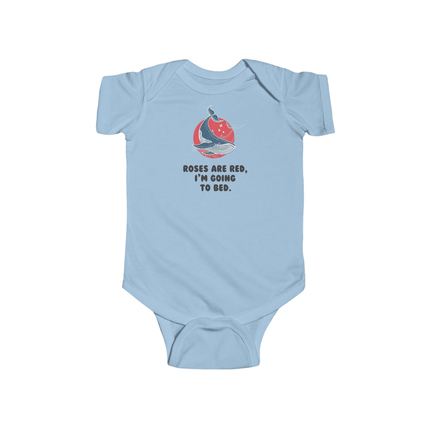 Roses Are Red, I'm Going To Bed Baby Bodysuit | Funny Sleepy Baby Onesie | Infant Bodysuit | Rabbit Skins 4424