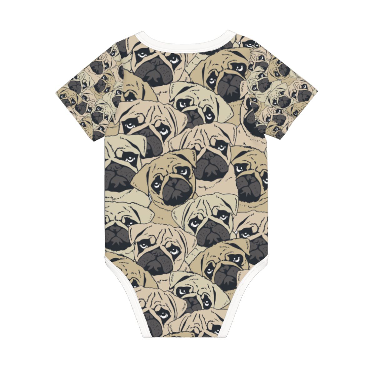 Baby Cotton Short Sleeve Onesie - PUG