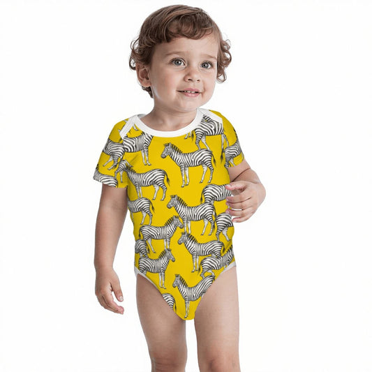 Baby Cotton Short Sleeve Onesie - Keep On Keeping On