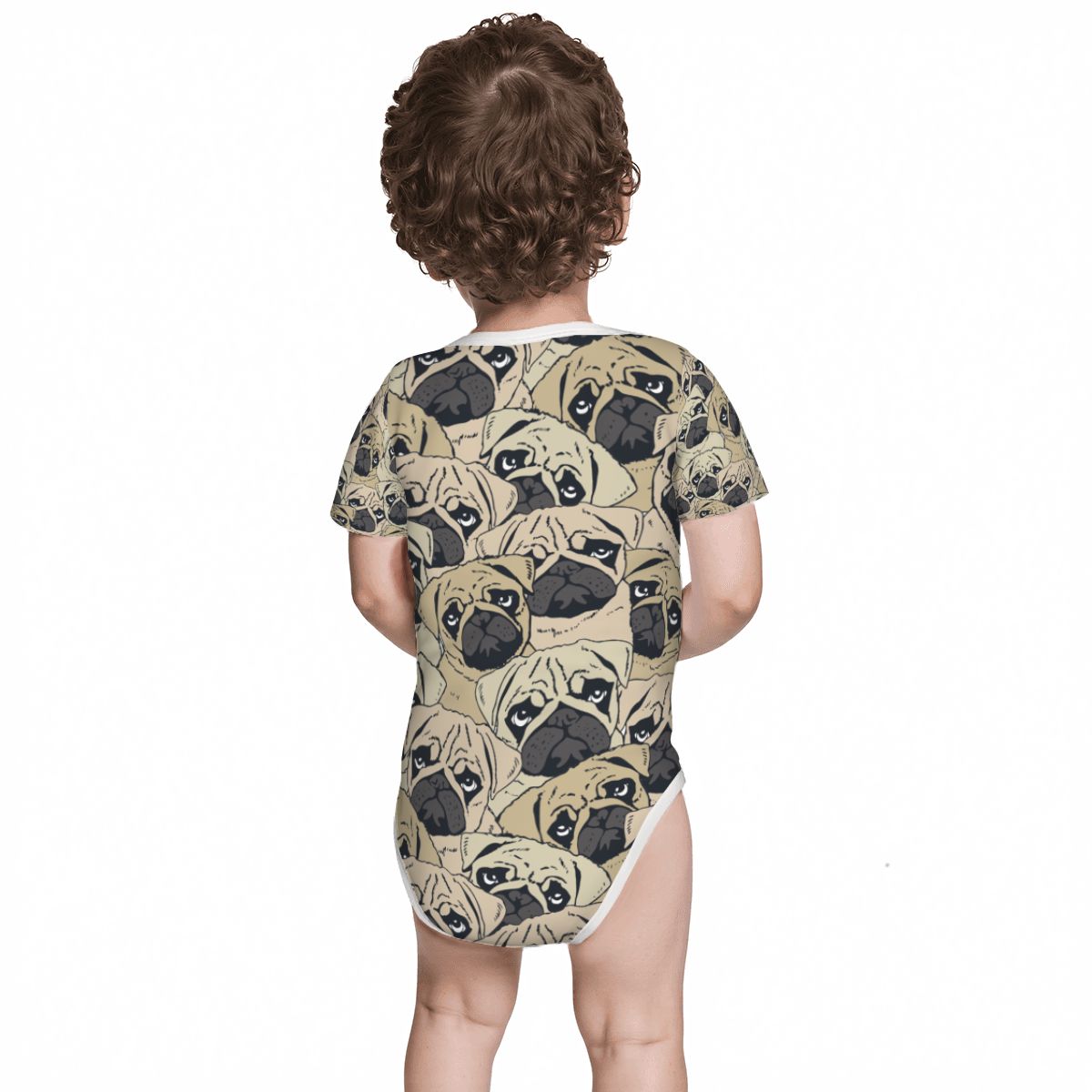 Baby Cotton Short Sleeve Onesie - PUG