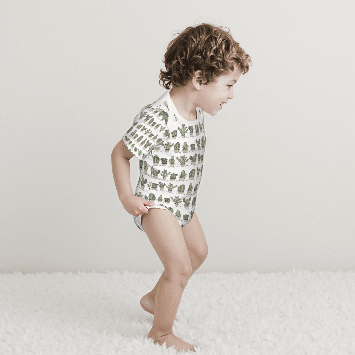Baby Cotton Short Sleeve Onesie - Can't Touch This