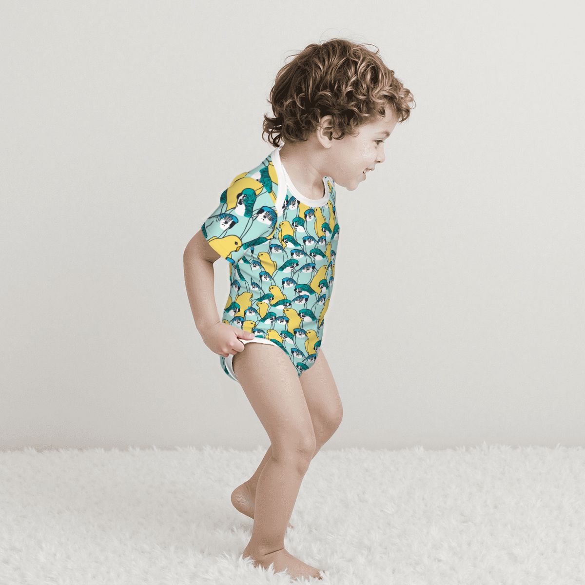Baby Cotton Short Sleeve Onesie - No. 21