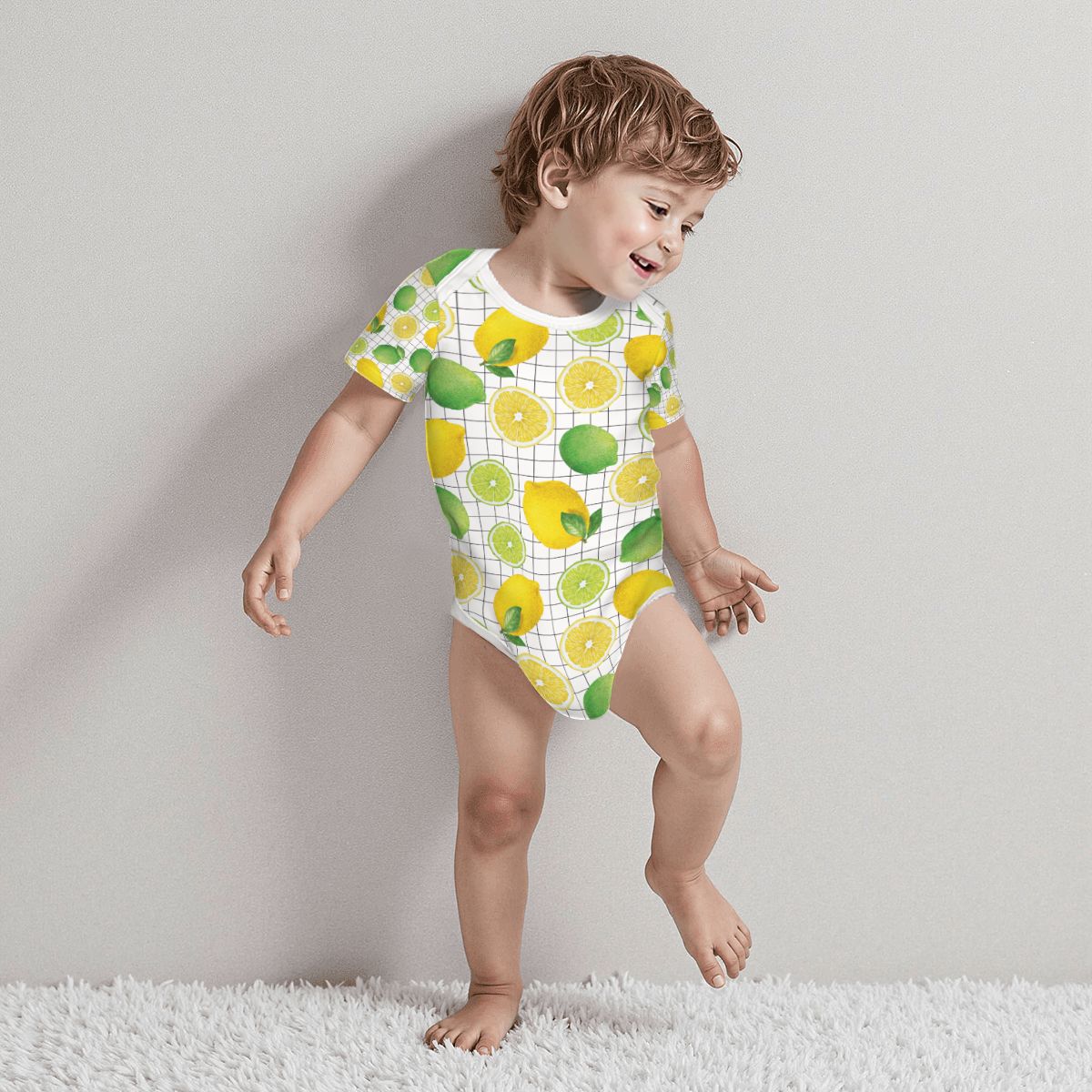 Baby Cotton Short Sleeve Onesie - Sublime