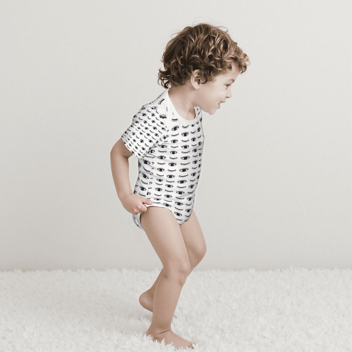 Baby Cotton Short Sleeve Onesie - No. 14