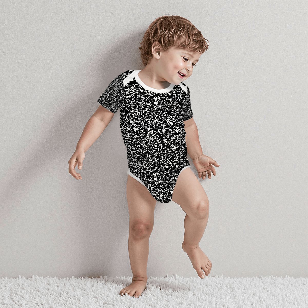 Baby Cotton Short Sleeve Onesie - Too Cool For School