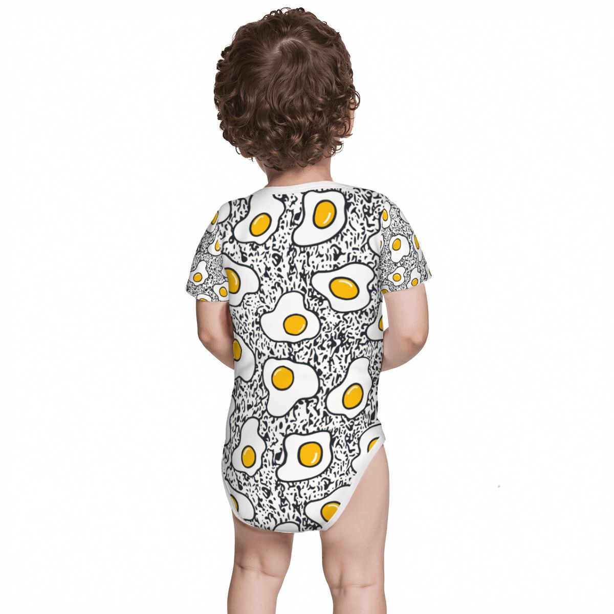 Baby Cotton Short Sleeve Onesie - EGG