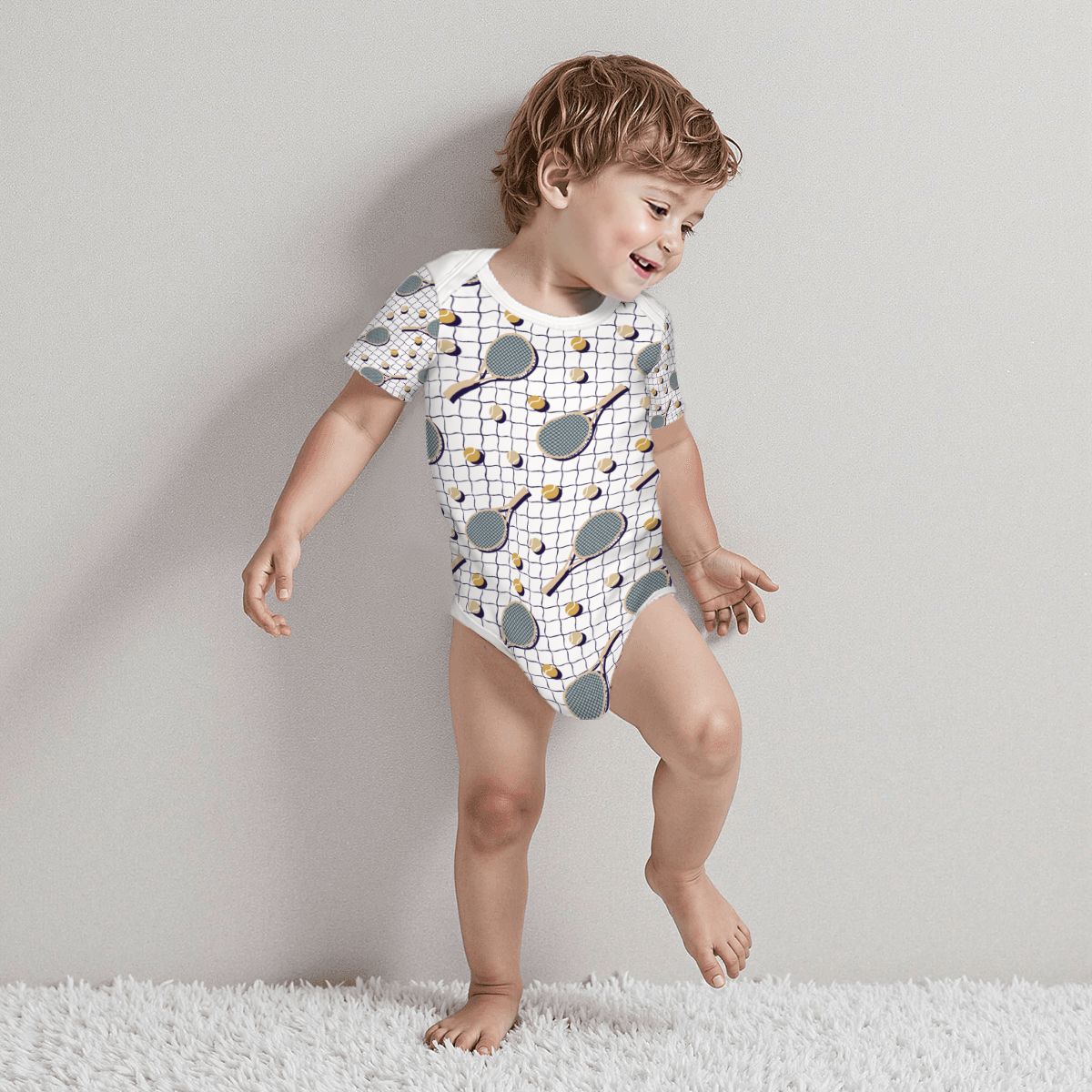 Baby Cotton Short Sleeve Onesie - No. 37
