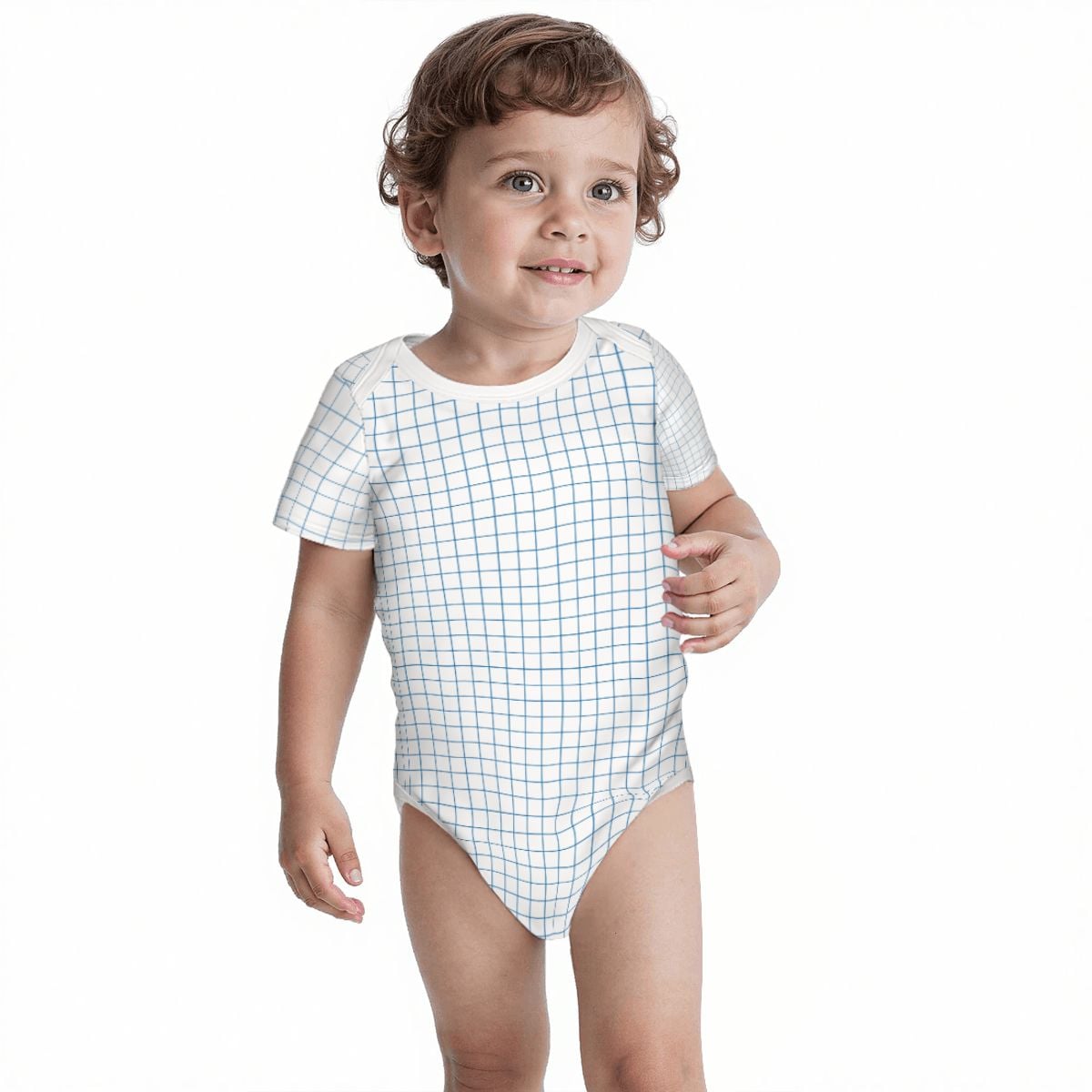 Baby Cotton Short Sleeve Onesie - No. 08